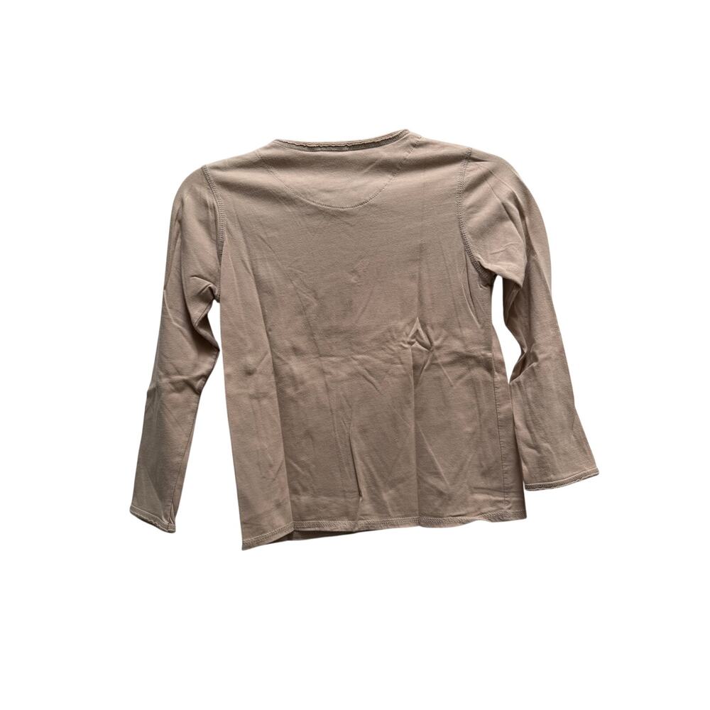 Burberry Kids Knight Logo Long Sleeve T-Shirt Boys Size 8Y Tan Luxury Old Money - Picture 2 of 16
